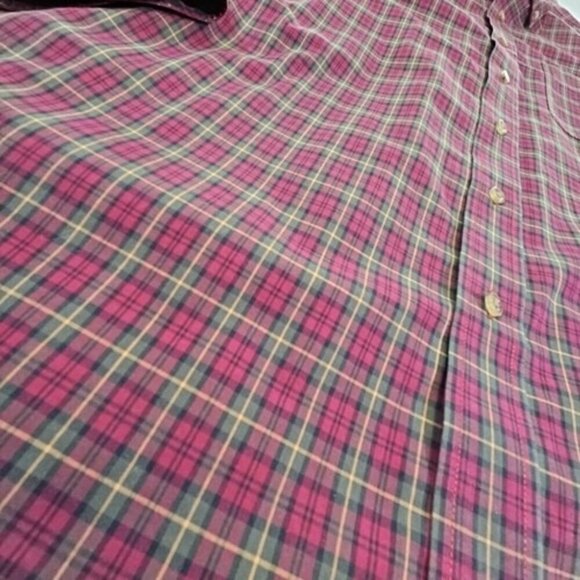 LL Bean Men’s Wrinkle Resistant Long Sleeve Plaid Sport Shirt - XXL - 218573 - Picture 7 of 16